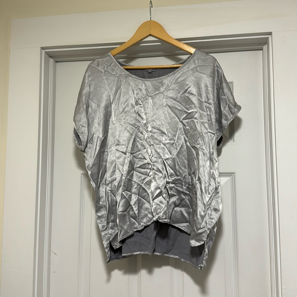 PJ Harlow Gray Short Sleeve PJ Top Size M